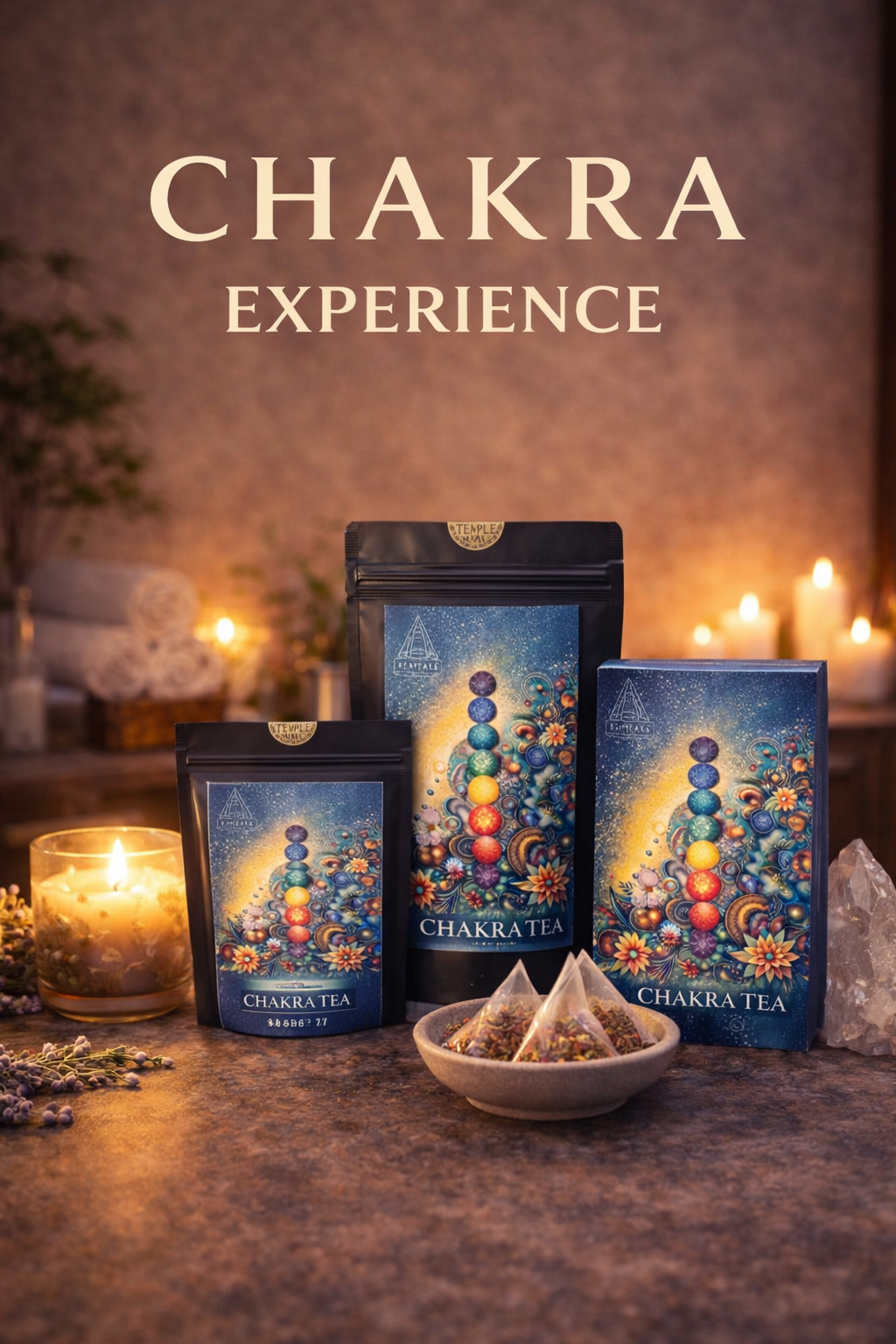 CHAKRA RITUAL TEA— 10 Pyramid