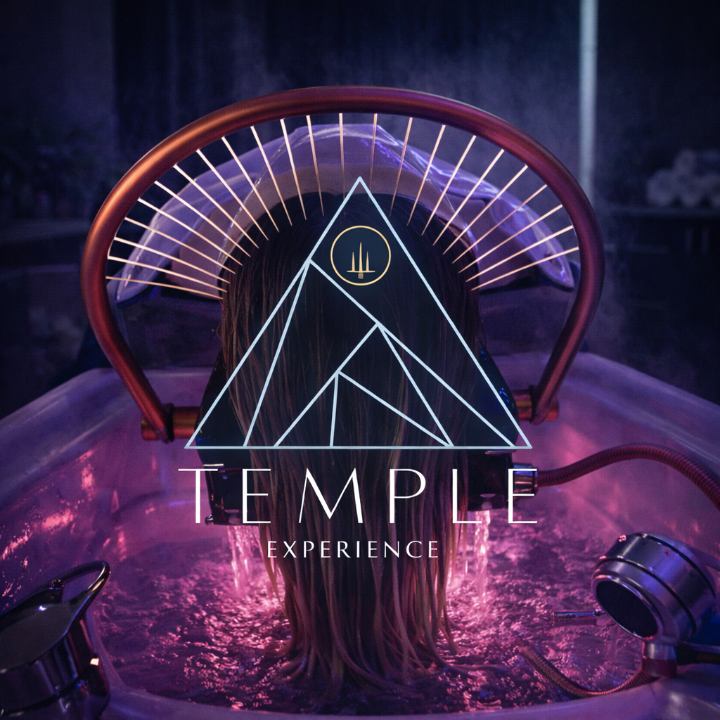 Professional ritual tools for hairstylists, head spa practitioners, and holistic beauty professionals. Featuring the Chakra Card Deck and intentional salon tools designed to elevate in-chair experiences and crown-centered services.